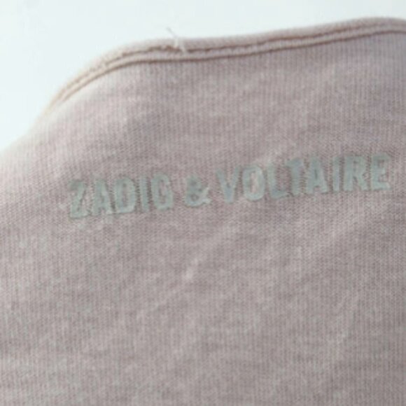 Zadig & Voltaire Tunisian Skull Tee Blush Pink XS - Picture 4 of 8